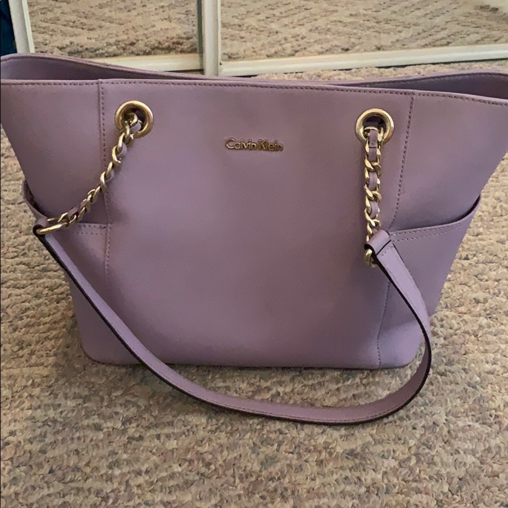 Lavender Calvin Klein purse